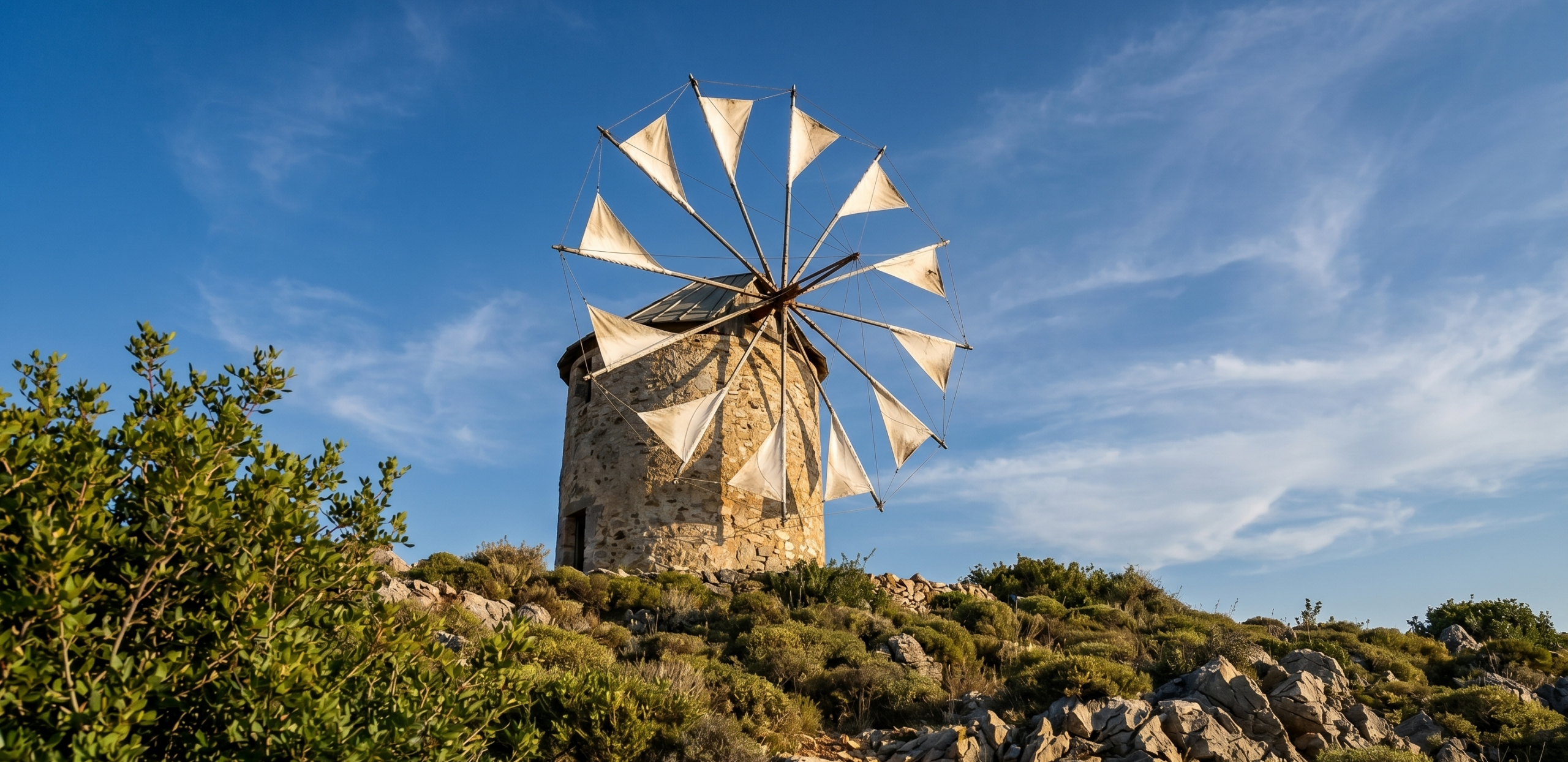 Ο Πέτρινος Ανεμόμυλος των Τσακαίων